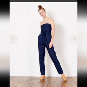 Black Crane Multi Pants Interchangable Tie Waist Jumpsuit, Pants